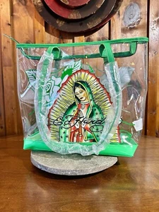 Virgin Mary Ed Hardy Clear Tote Bag - Picture 1 of 5