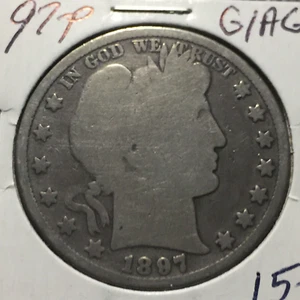 1897-P G/AG Barber Half Dollar Y and part T Combined Shipping - Picture 1 of 2