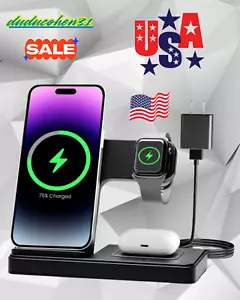 3 in 1 iPhone Docking Station Charger Multi-Device Stand for Apple Ultra Series - Picture 1 of 11