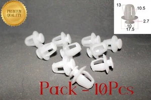 MERCEDES-BENZ CAR DOOR CARD MOULDING TRIM PANEL WHITE RETAIN 10MM TRIM CLIP x10 - Picture 1 of 9