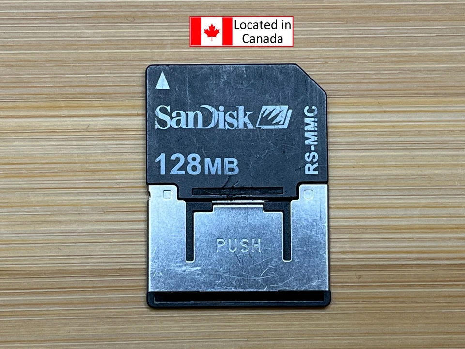 Sandisk  RS-MMC mobile RS Multi Media Card  128MB with adapter 30CA - Image 1 of 4