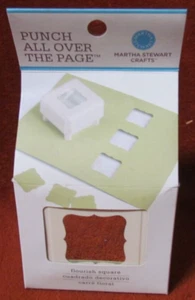 Martha Stewart Crafts Punch All Over The Page "Flourish Square" NEW - Picture 1 of 2