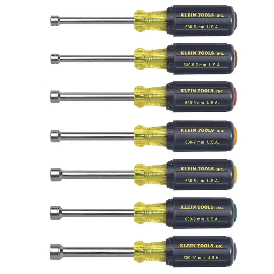 Klein Tools 65160 7-Piece Metric Metric Nut Driver Set
