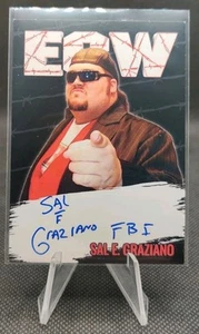 ECW Sal E. Graziano FBI auto signed Wrestling Card wwe wcw aew - Picture 1 of 2