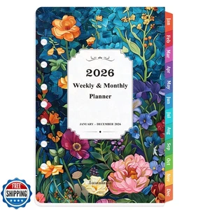 2026 Planerminen - 7-Loch gestanzte Planerminen 2026 mit bunten Laschen - Bild 1 von 5