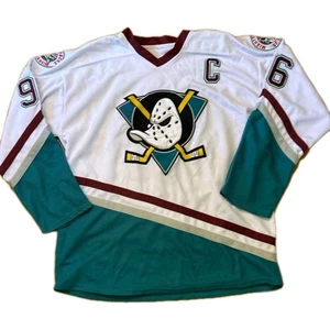 Vintage 00s Anaheim Mighty Ducks Charlie Conway Hockey Jersey Size XXXL NHL #96 - Bild 1 von 16