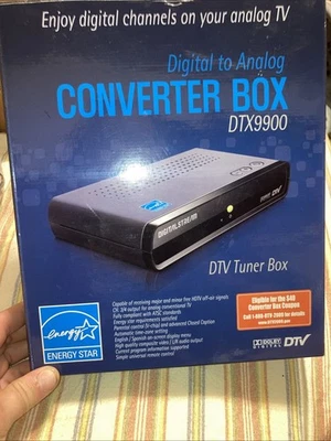 Digital Stream Digital to Analog TV Converter Box Remote DTX9900 - Image 1 of 4