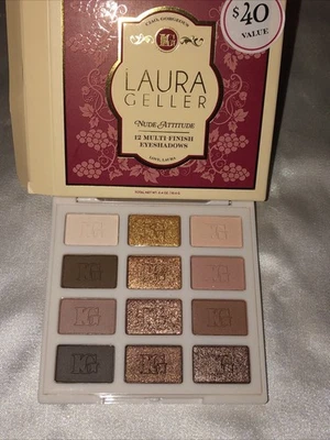 Laura Geller Nude Attitude 12 Multi-Finish Eyeshadow Palette 10.6g NIB - Image 1 of 4