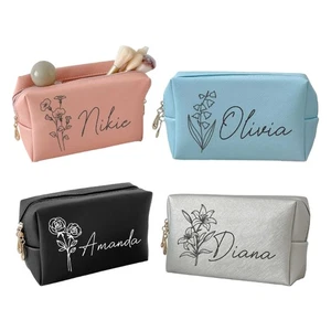 Fashionable Eight Sided Cosmetic Carriers Polyester Fabric Quick Wipe Interior - Picture 1 of 12