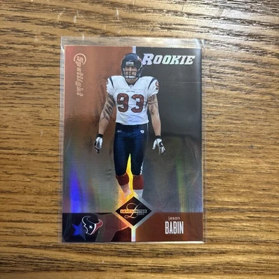 2004 Leaf Limited Rookie Spotlight Bronze Jason Babin #170 18/100 RC TEXANS - Imagem 1 de 2