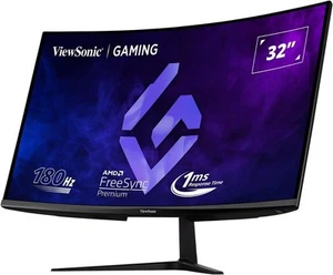 VX3218C-2K 32'' 1500R Curved Gaming Monitor, 2K QHD 2560 X 1440P, 180Hz, 1Ms MPR - Picture 1 of 5