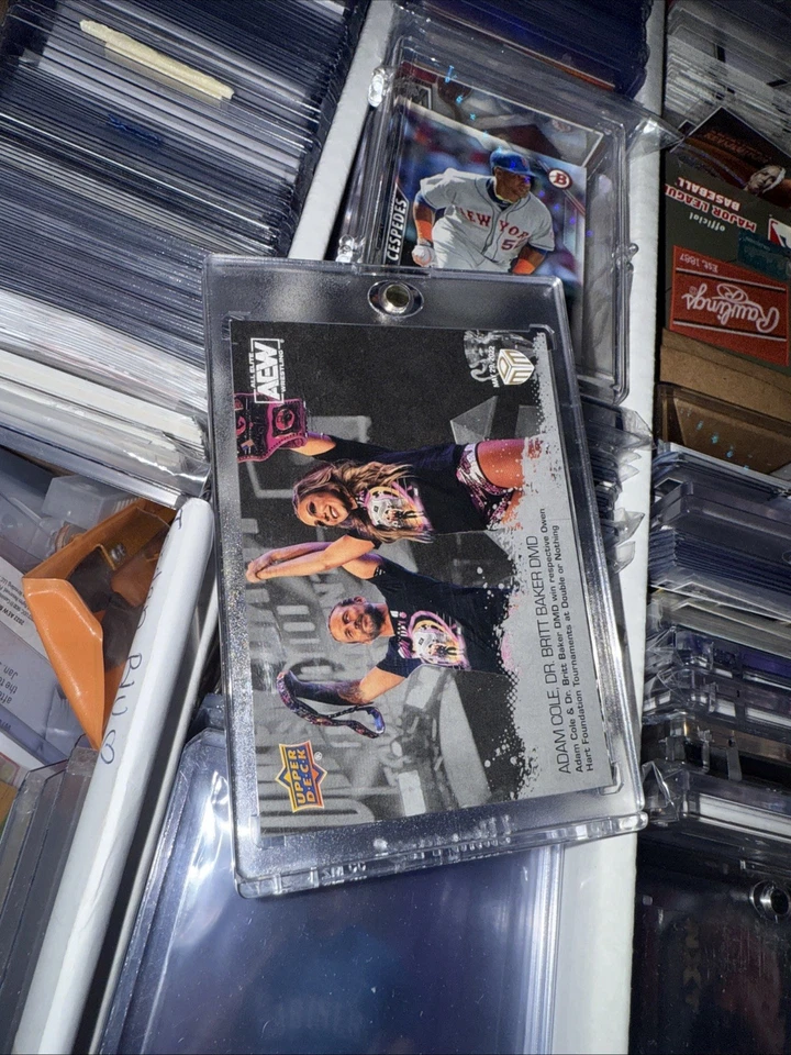 2022 Upper Deck AEW Match Dated Moments Double or Nothing Adam Cole Britt Baker  - Image 1 of 1