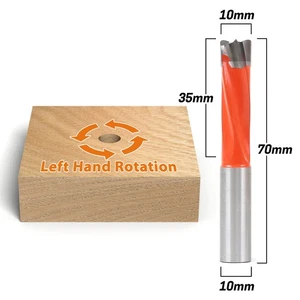 10mm Brad Point Boring Bit - Left Hand - 70mm - 10mm Shank - Yonico 41210L - Picture 1 of 1