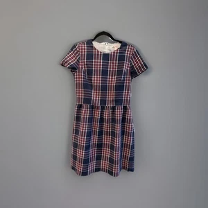 Brooks Brothers Red Fleece Preppy Academia Office Lined Dress Size 10 Plaid - Picture 1 of 10
