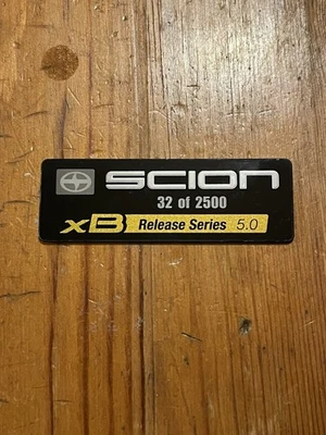 Scion Release Series Emblem Badge OEM RARE  Scion xB 5.0 - Image 1 of 4