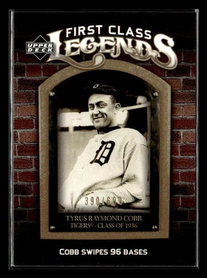 Tarjeta dorada #/699 2006 Upper Deck #FCL-39 Ty Cobb First Class Legends Foto 1 de 2
