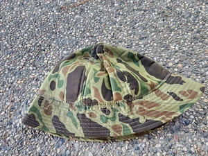 Vintage YA Hunting Bucket Cap Frog Skin Camo Jones Style Adult Size Medium - Picture 1 of 4