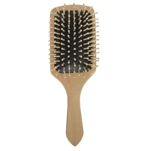 Wooden Comb Miss Bamboo Hair Brush Professional Paddle Scalp Massage - Picture 1 of 12