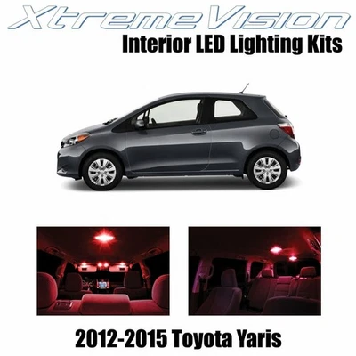 LED interno XtremeVision para Toyota Yaris 2012-2015 (6 peças) vermelho - Imagem 1 de 4