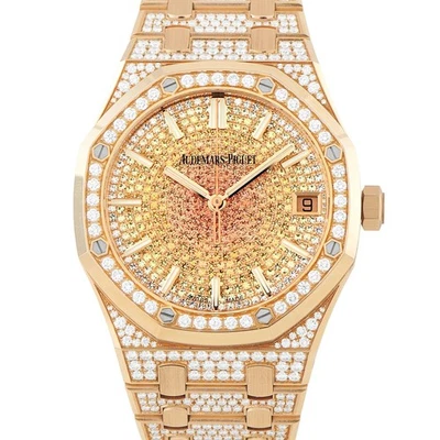 Audemars Piguet Royal Oak Diamond Set Rose Gold Watch 15502OR.ZZ.1222OR.01 - Image 1 of 4