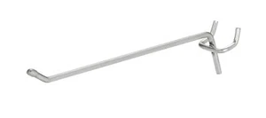 SSWBasics 6 Zoll Lochwand Haken (20er Pack) - Chrom - passt 1/4” oder 1/8” Lochwand - Bild 1 von 1