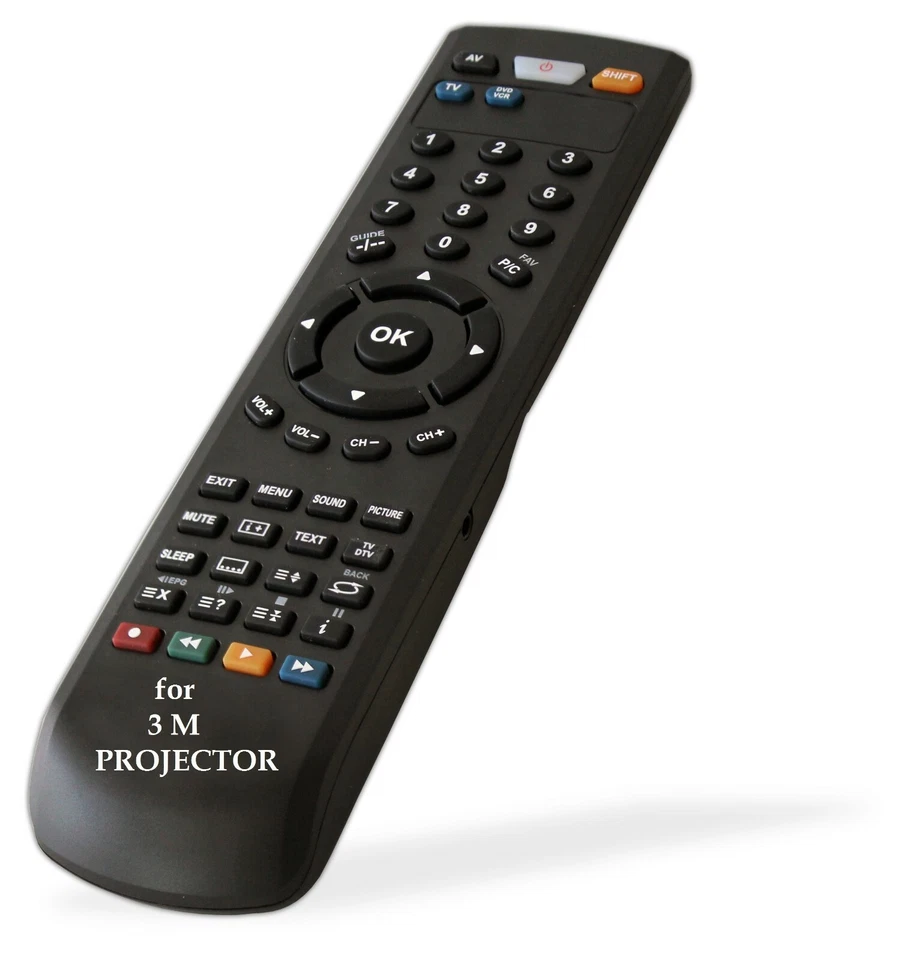 Remote Control for 3M Projector Models:  MP8640 - Image 1 of 4