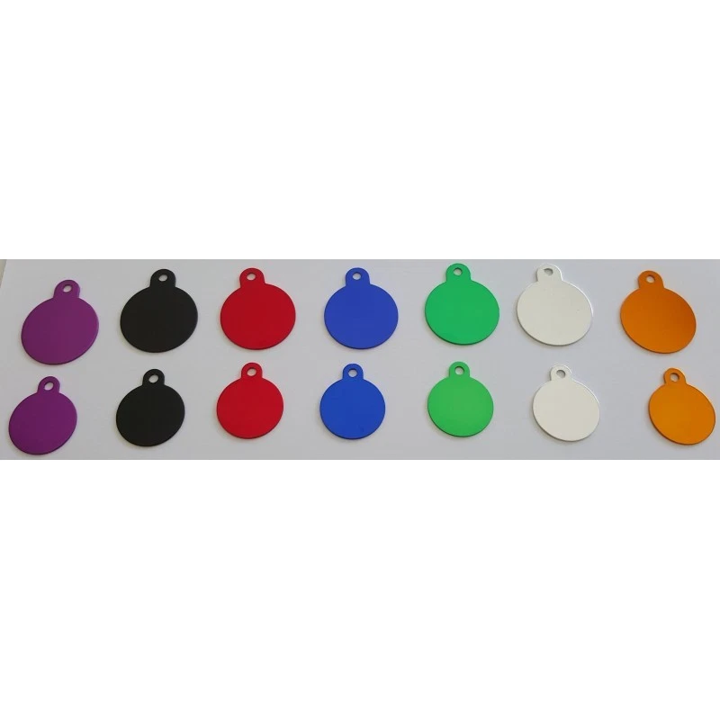 Medaglietta Targhetta Cane Gatto TONDO con Incisione Gratuita + anellino - Immagine 1 di 1