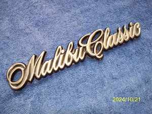 Chevy Malibu Classic Rear Quarter Emblem 3066425 Used 1978-80 - Picture 1 of 3