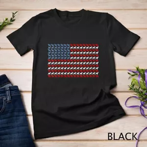 Camiseta unisex de caballo de tiro con bandera de EE. UU. 4 de julio - Imagen 1 de 16
