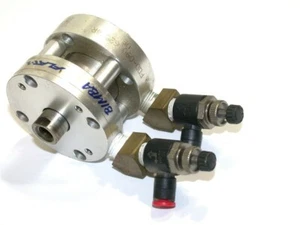 UP TO 3 BIMBA PANCAKE 5/8" DOUBLE END AIR CYLINDERS FOD-090.625-4R w/PORTS - Picture 1 of 1