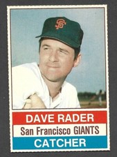 1976 HOSTESS #21  Dave Rader  SAN FRANCISCO GIANTS  ( Full Lines )  NM+   A