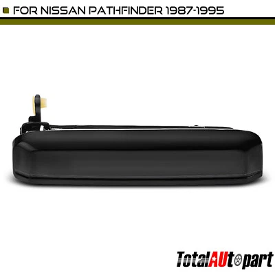 Manija de puerta exterior negra zinc para pasajero delantero Nissan Pathfinder 1987-1995 Foto 1 de 4