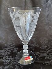 Fostoria Glass Stemware CHINTZ #338 6 1/8" 9oz Low Goblet / Wine #6026