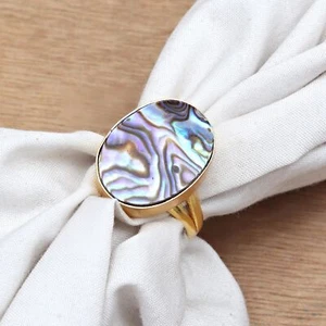 Abalone Shell Gemstone Handmade Silver Jewelry "9" - Picture 1 of 11
