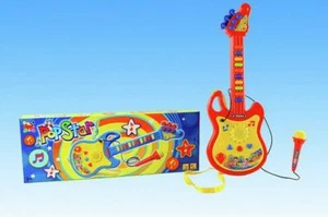 Popstar Chitarra Con Microfono Gioco Giocattolo Bambini sar - Foto 1 di 1
