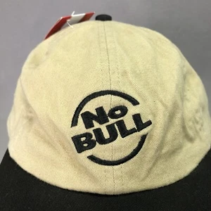 NO BULL WINSTON SMOKES ADVERTISING BEIGE ADJUSTABLE STRAPBACK CAP/HAT NWT - Picture 1 of 7