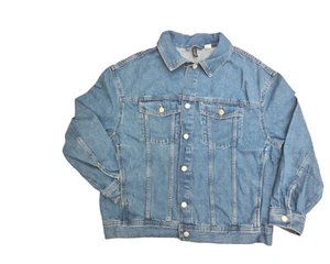 women denim jacket lazy fit size Medium - Picture 1 of 9