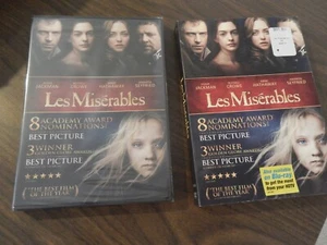 LES MISERABLES BRAND NEW DVD GF SLIP COVER HUGH JACKMAN 2013 ANNE HATHAWAY - Picture 1 of 2