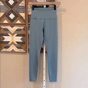 ALO Yoga 7/8 High-Waist Leggings Teal Blue Small *As-Is* - Picture 1 of 10