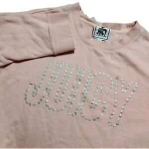 Juicy by Juicy Couture Logo Pink Sweatshirt Size Medium