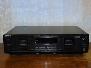 Vintage Sony TC-WE835S Dual Cassette Deck Black Stereo TC Player WE835s