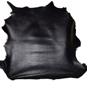 Fine Quality Lambskin leather sheep skins hides Black Leather hide 10 sqft - Picture 1 of 3