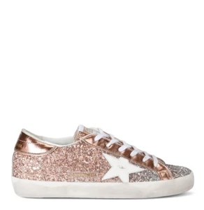 GOLDEN GOOSE - Super Star in Silver/Peach Glitter - US8/EU38 - MSRP $645 BNIB - Picture 1 of 5