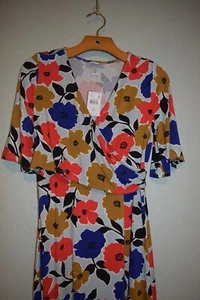 Motherhood Maternity Floral Dress NWT Women's Bell Sleeve Nursing Wrap Small - Picture 1 of 7