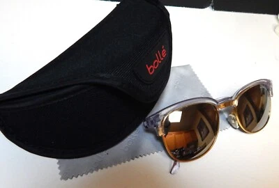 СОЛНЦЕЗАЩИТНЫЕ ОЧКИ BOLLE 450 France Cateye Acrylex прозрачная оправа золотые оправы с ЧЕХЛОМ - Изображение 1 из 4