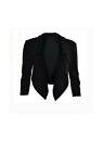 New Uk Best Cropped Style Waterfall Blazer Jacket Coat Tops For Ladies Women