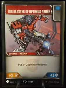 Transformers - TCG - Wave 1 - R 41/81 - Ion Blaster of Optimus Prime - Card - Picture 1 of 2