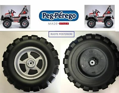 SET 4 RUOTE ANTERIORI E POSTERIORI PEG PEREGO GAUCHO ROCK'IN 12 V. FINO AL 2013