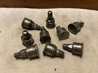 Lot Of 9 Small Grease Cup ?Hit N Miss? Engine Oilers - Steampunk