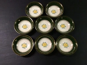 Set of 8 Homer Laughlin Lady Greenbrier C55 N8 Berry/Dessert Bowls (Excellent) - Picture 1 of 12